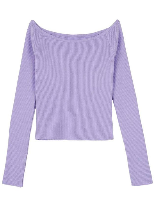 Easy offshoulder knit purple - HIGH SCHOOL DISCO - BALAAN 2