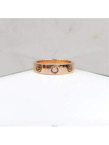 Lux You Diamond 1P Love Band Ring No 49 18K Rose Gold - CARTIER - BALAAN 1