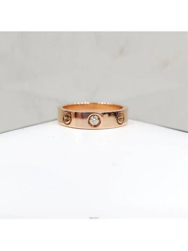 Lux You Diamond 1P Love Band Ring No 49 18K Rose Gold - CARTIER - BALAAN 1