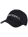 Golf Wear Golf Unisex Basic Cap WB21FAMC01BK Black - WHITEBALL - BALAAN 3