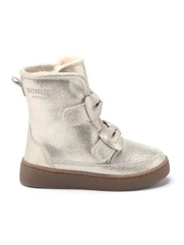 AMSTERDAM Kids Bow Detail Ankle Boots Silver 2024200 - DONSJE - BALAAN 1