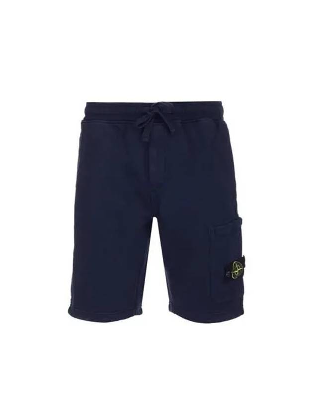 Men's Wappen Patch Bermuda Shorts Navy - STONE ISLAND - BALAAN 2