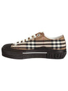 Jack Vintage Check Cotton Low-Top Sneakers Burch Brown - BURBERRY - BALAAN.