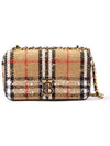 TB Logo Check Bouclé Mini Lola Cross Bag Beige - BURBERRY - BALAAN 2