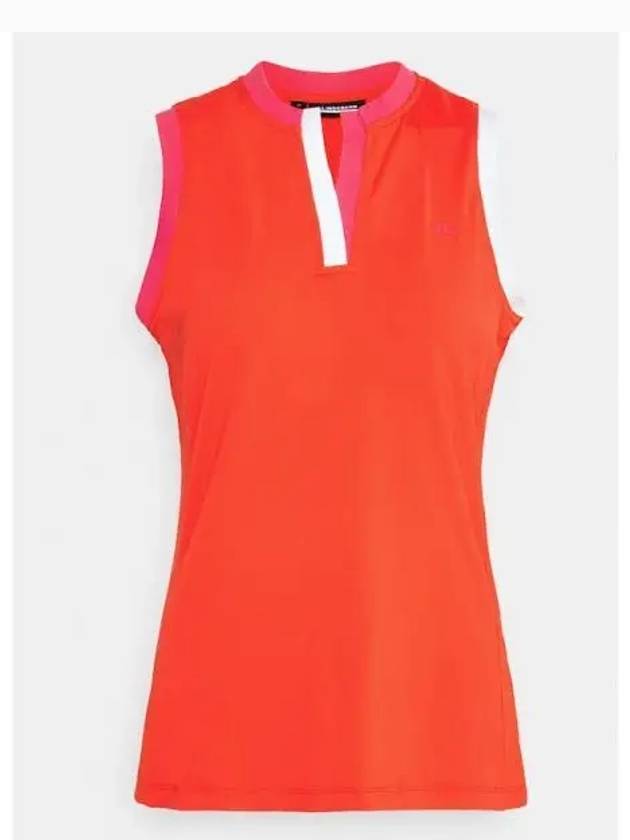 Golf Women s Sleeveless Aurora Top Feary Red Domestic Product GR5Y24050249560 - J.LINDEBERG - BALAAN 1