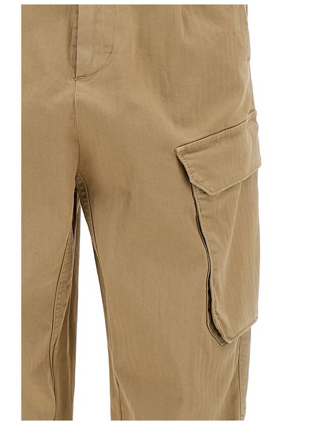 Sand-Colored Cargo Pants In Cotton Blend Woman - SEMI COUTURE - BALAAN 3