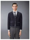 Decorative stitch boucl cardigan MKC560AY9033 - THOM BROWNE - BALAAN 2