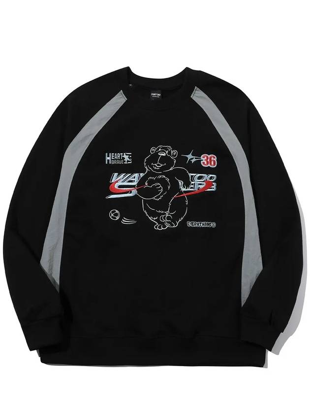 Shooting Bear Raglan Sweatshirt Black - CPGN STUDIO - BALAAN 3