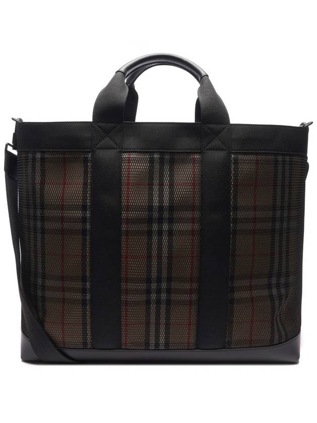 Men's Ormond Check Tote Bag Brown - BURBERRY - BALAAN 5