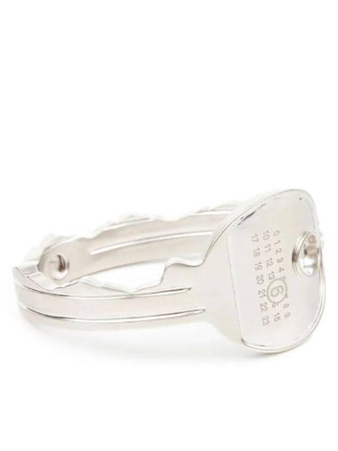 Engraved Logo Key Shape Bracelet Silver - MAISON MARGIELA - BALAAN 1