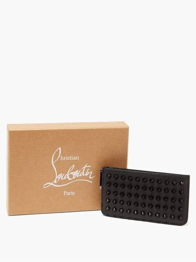 Credilou Spike Card Wallet Black - CHRISTIAN LOUBOUTIN - BALAAN 6