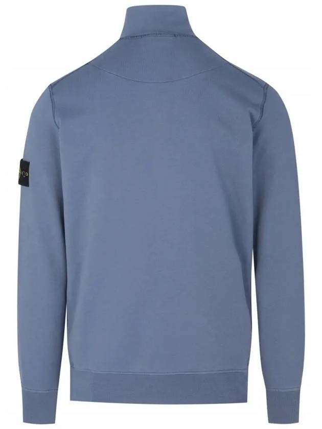 Wappen Patch Half Zip Up Sweatshirt Blue - STONE ISLAND - BALAAN 4