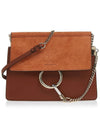 Faye Suede Chain Mini Shoulder Bag Classic Tobacco - CHLOE - BALAAN 2