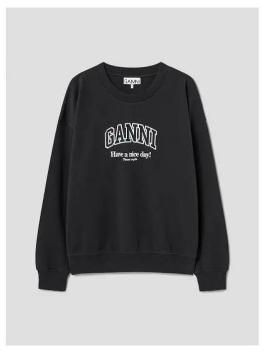 Lee Soli Oversized Sweatshirt Phantom Domestic Product GM0024051751677 - GANNI - BALAAN 1