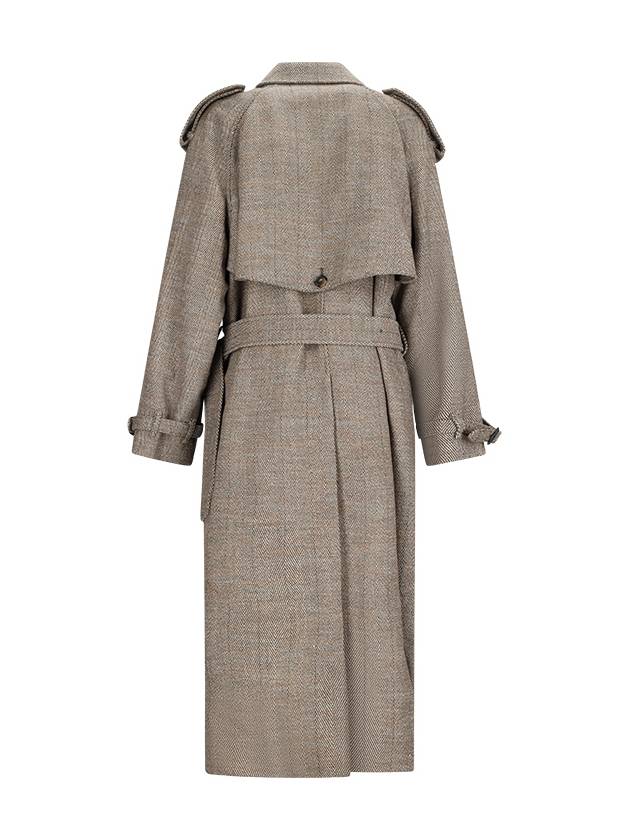 CHECKED TRENCH COAT WITH BELT - STELLA MCCARTNEY - BALAAN 2