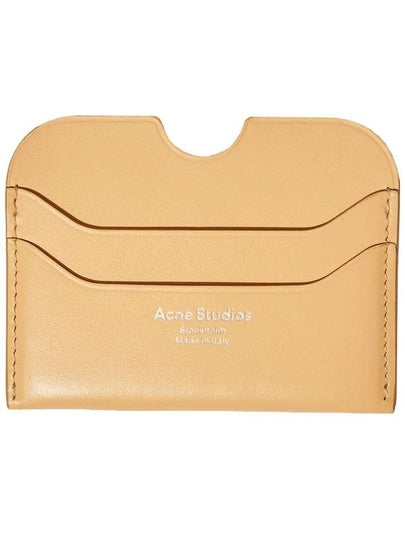 Silver Logo Card Wallet Dune Beige - ACNE STUDIOS - BALAAN 2