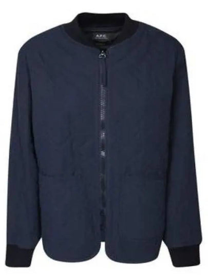 Elea Quilting Zip-Up Jacket Navy - A.P.C. - BALAAN 2