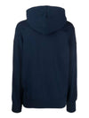 Brushed Logo Print Hoodie Navy - MSGM - BALAAN 3