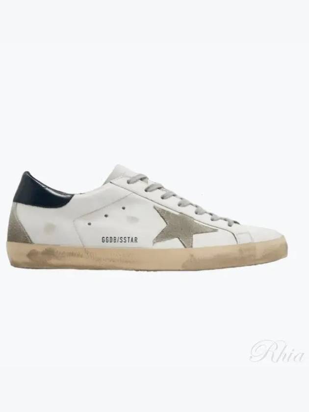 Men's Navy Tab Superstar Low Top Sneakers White - GOLDEN GOOSE - BALAAN 2