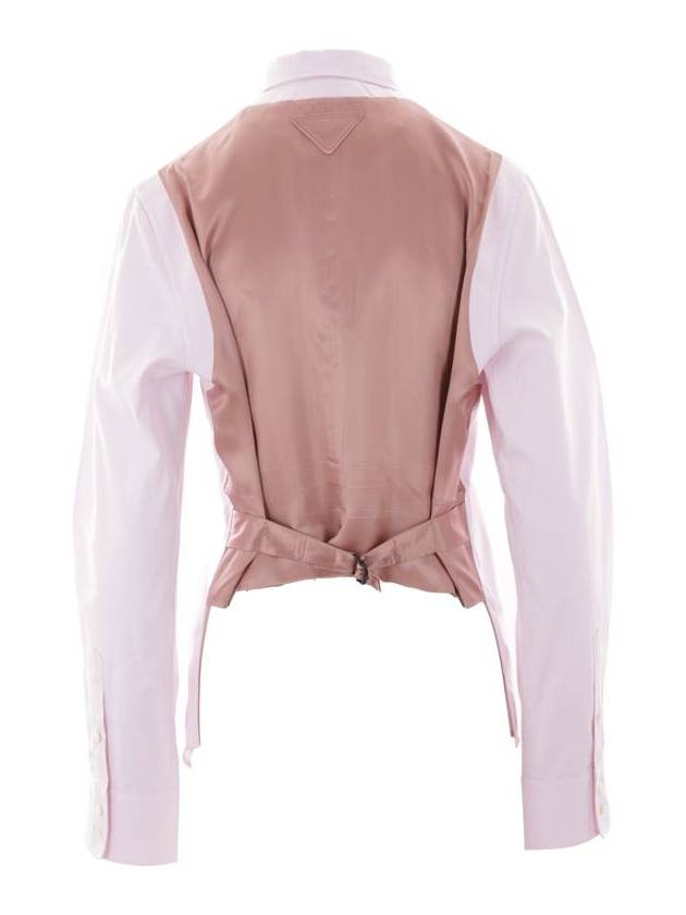 oxford cotton shirt pink - PRADA - BALAAN 3