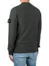 Men's Wappen Patch Crew Neck Wool Knit Top Khaki - STONE ISLAND - BALAAN 5