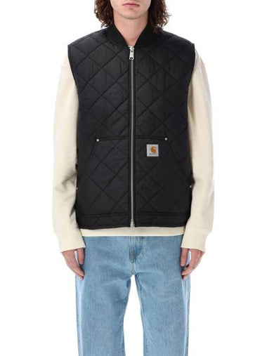 Myton Liner Diamond Quilt Zip-Up Vest Black - CARHARTT WIP - BALAAN 1