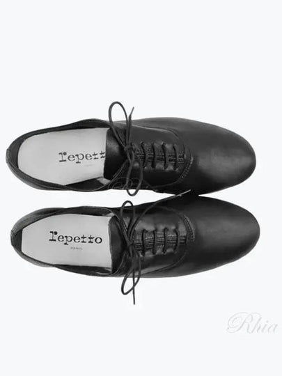 Women's Zizi Matte Leather Oxford Black - REPETTO - BALAAN 2