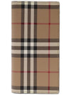 Vintage Check Canvas Long Wallet Beige - BURBERRY - BALAAN 3