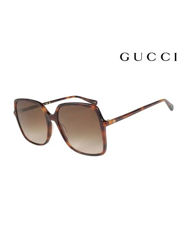 Eyewear Square Acetate Sunglasses Brown - GUCCI - BALAAN 2