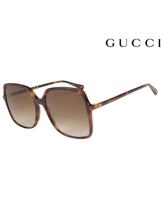 Eyewear Square Acetate Sunglasses Brown - GUCCI - BALAAN 2