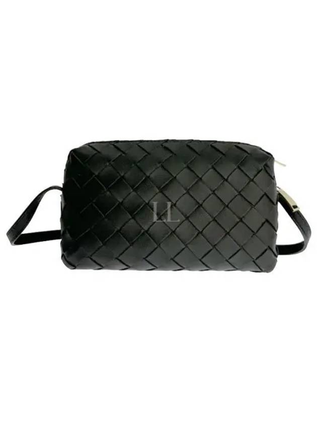 Intrecciato Lamb Leather Mini Cross Bag Black - BOTTEGA VENETA - BALAAN 2