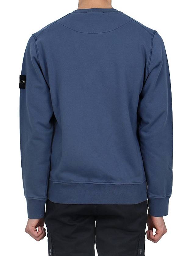 Wappen Patch Garment Dyed Sweatshirt Avio Blue - STONE ISLAND - BALAAN 5