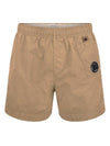 Lens Pocket Swim Shorts Light Brown - CP COMPANY - BALAAN 1