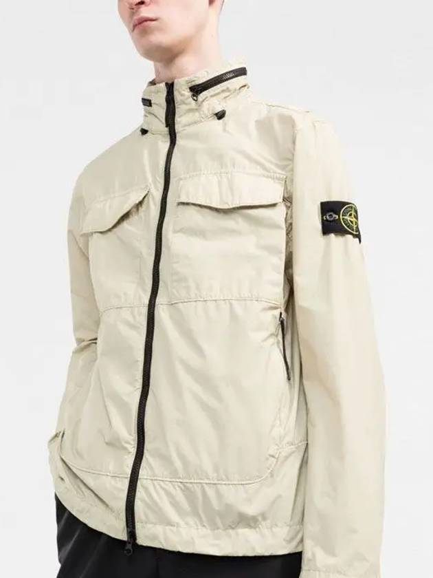 Waffen Naslan Light Watro Zip-up Jacket Beige - STONE ISLAND - BALAAN 5