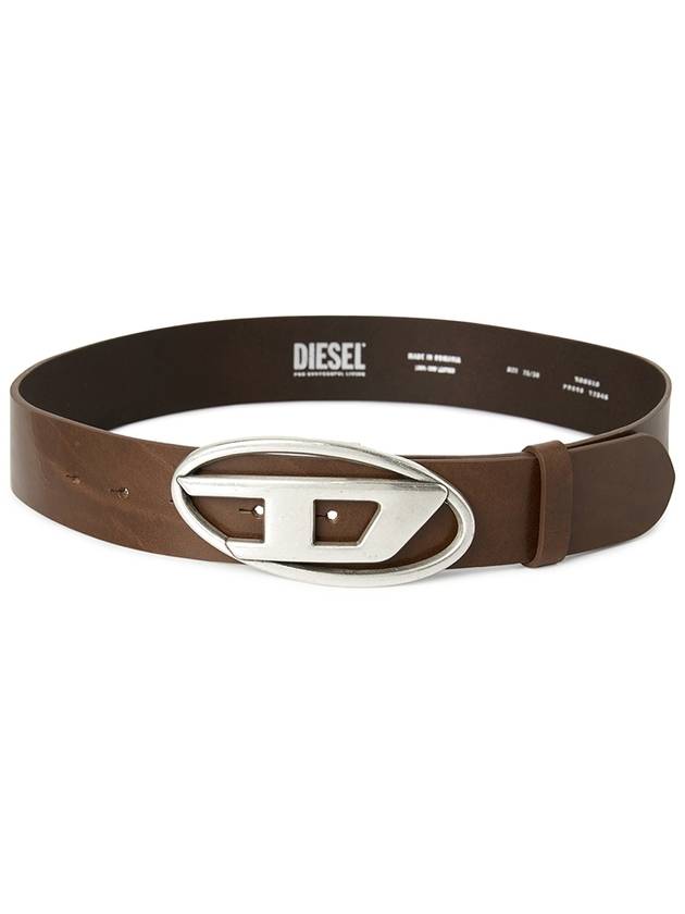 1DR D Buckle Leather Belt Brown - DIESEL - BALAAN 3