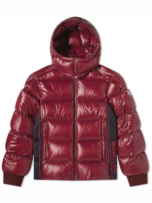 Men's Lunetiere Zipper Pocket Short Padded Burgundy Red - MONCLER - BALAAN.