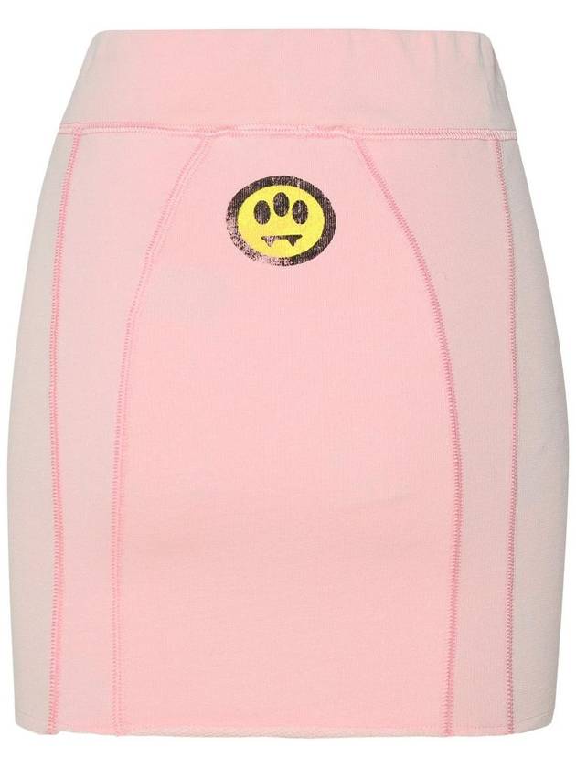 Barrow Pink Cotton Miniskirt - CLAIRE BARROW - BALAAN 3