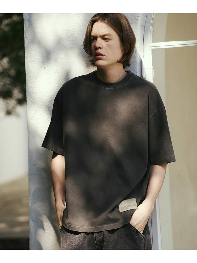 _PIGMENT WAPPEN OVER FIT SHORT SLEEVE T SHIRTS C.GREY - THE GREEN LAB - BALAAN 5