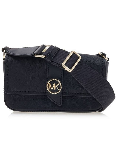 Greenwich Small Saffiano Leather Sling Cross Bag Black - MICHAEL KORS - BALAAN 2