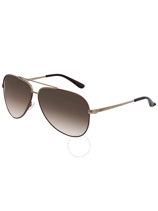 Eyewear Aviator Metal Sunglasses Brown - SALVATORE FERRAGAMO - BALAAN 4