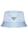 Re-Nylon Triangle Logo Bucket Hat Sky Blue - PRADA - BALAAN 2