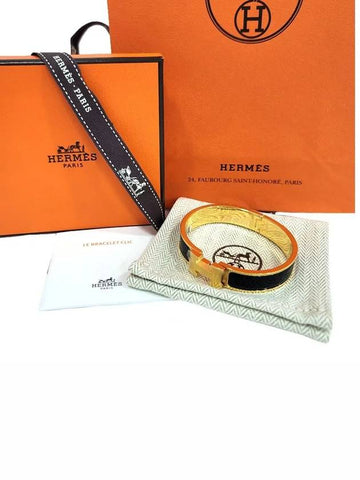 Click Ash Bangle Bracelet CLIC H H700001F PM - HERMES - BALAAN 1