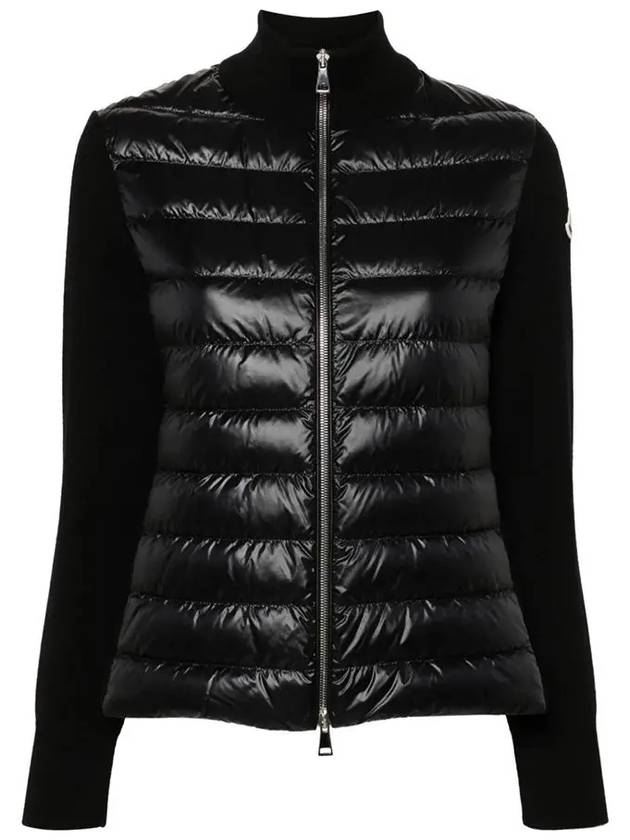 Logo patch wool padding black - MONCLER - BALAAN 2