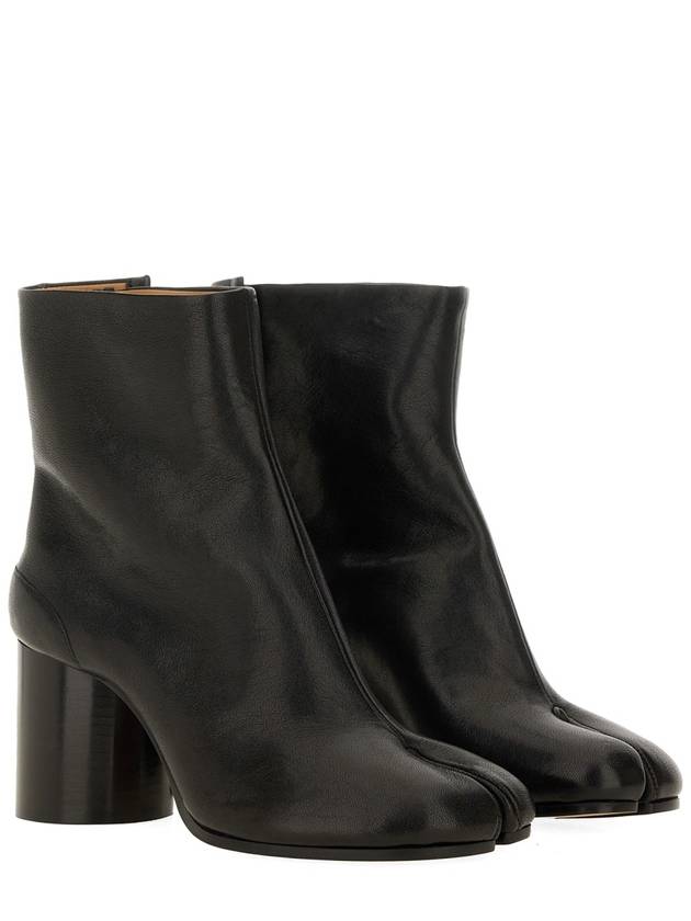 Tabi Ankle Leather Middle Boots Black - MAISON MARGIELA - BALAAN 4