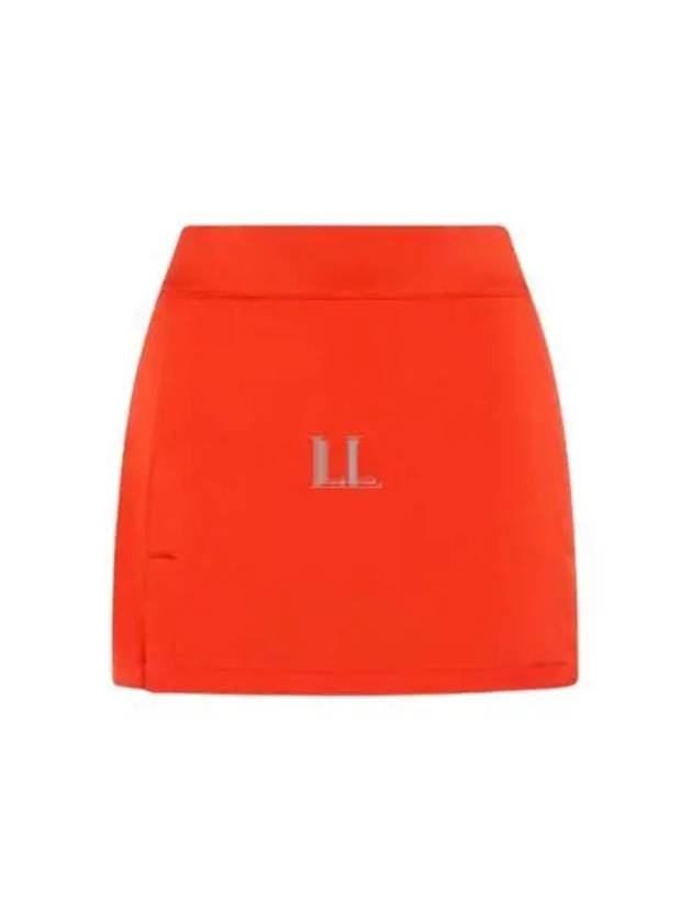 Amelie Golf A Line Skirt Tangerine Tango - J.LINDEBERG - BALAAN 2