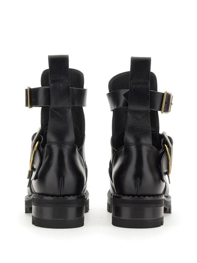 Buckle Calfskin Ankle Boots Black - VIVIENNE WESTWOOD - BALAAN 4