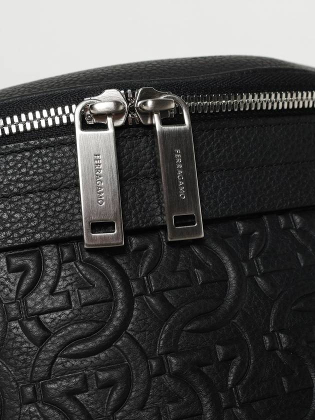 Gancini Embossed Belt Bag Black - SALVATORE FERRAGAMO - BALAAN 5