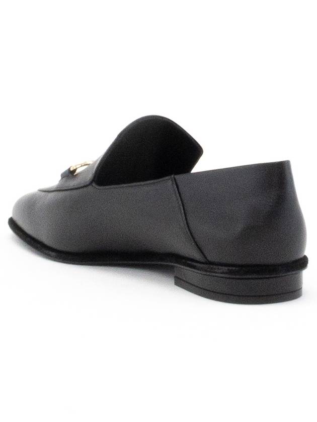 Women's Gancini Loafers Black - SALVATORE FERRAGAMO - BALAAN 4