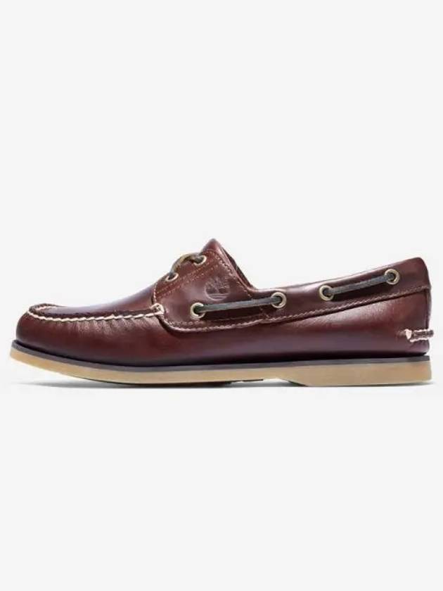 Men s Classic 2 Eye Boat Shoes BURGUNDY - TIMBERLAND - BALAAN 1