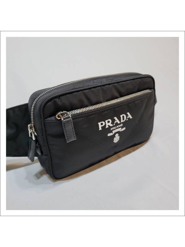 Logo Print Re-Nylon Belt Bag Black - PRADA - BALAAN 3